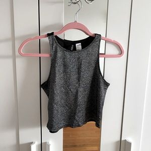H&M Glitter Woven Crop Top